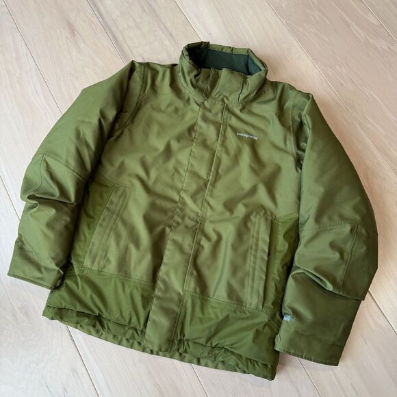 Patagonia Jacket Youth Medium Green Full Zip Insulated Puffer Outerwear Winter - Picture 10 of 10